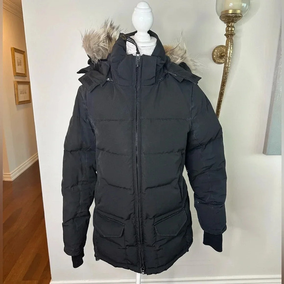 Canada Goose Black Parka Sz. S - Picture 1 of 6